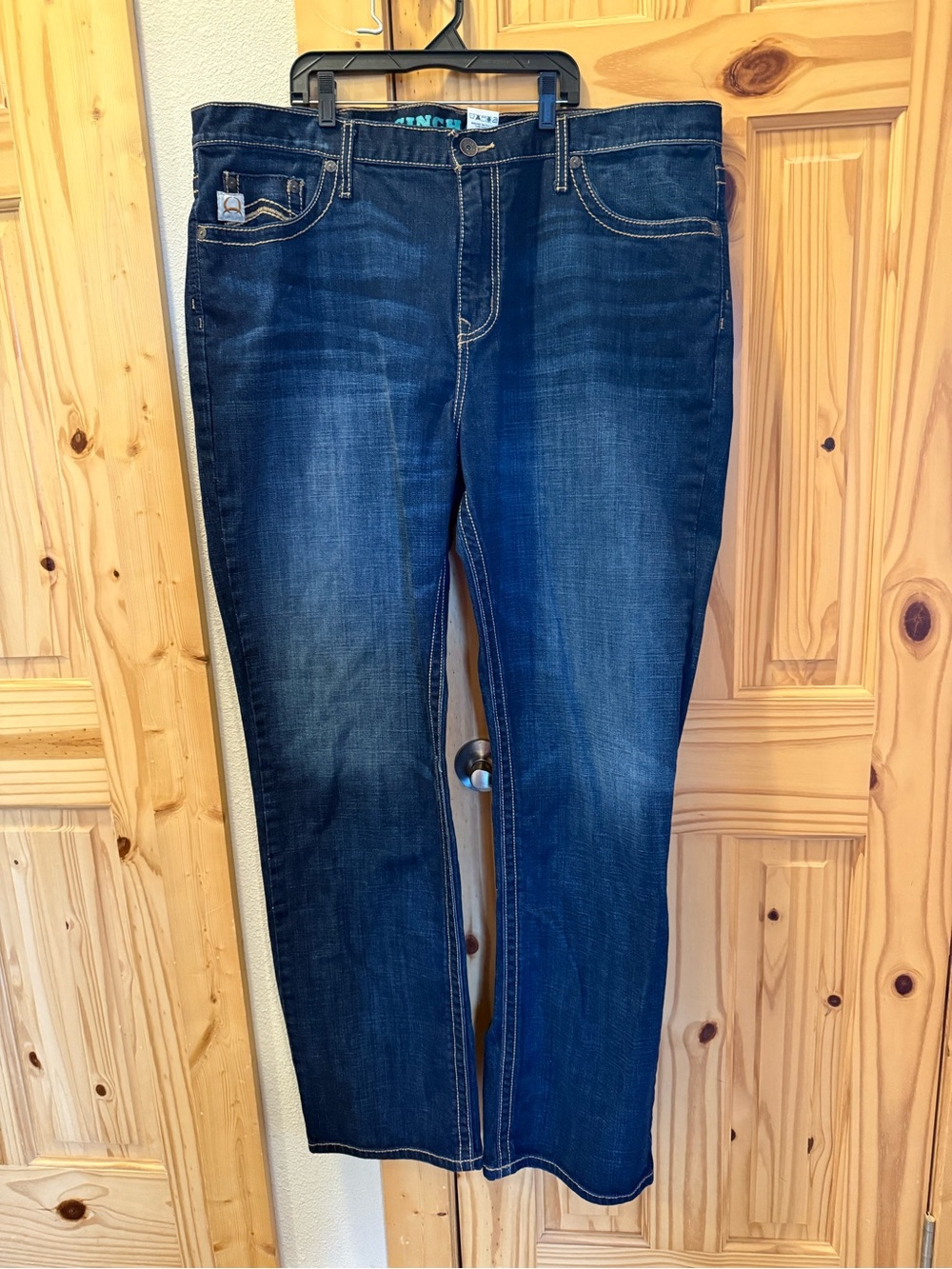 Cinch Men's Dark Blue Straight Leg Jeans
